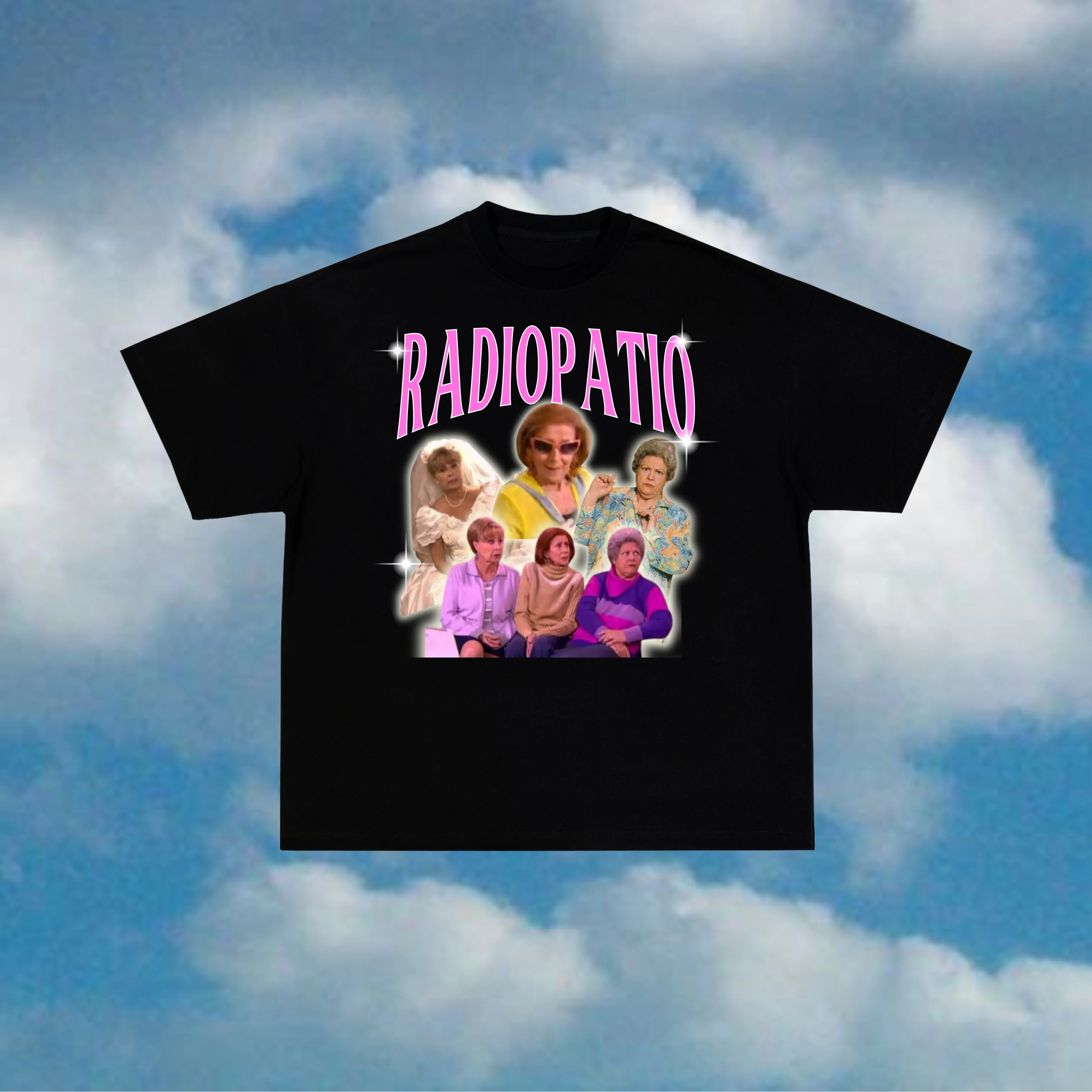 Vintage Fashion Collage - Vintage RadioPatio Collage Herren T-Shirts Druck
