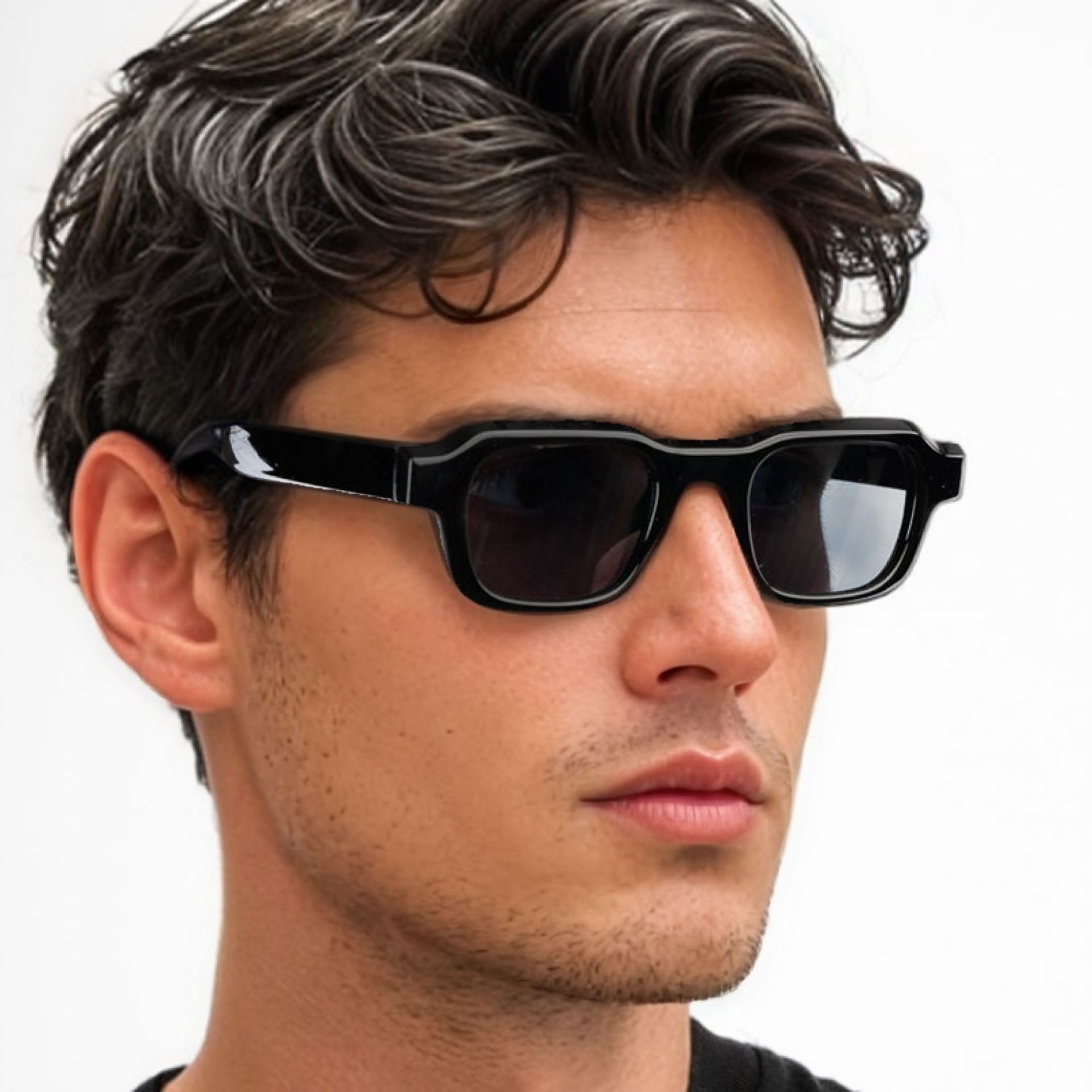 Vintage Fashion Designer - Damen Vintage Rechteckige Sonnenbrille Mode Retro