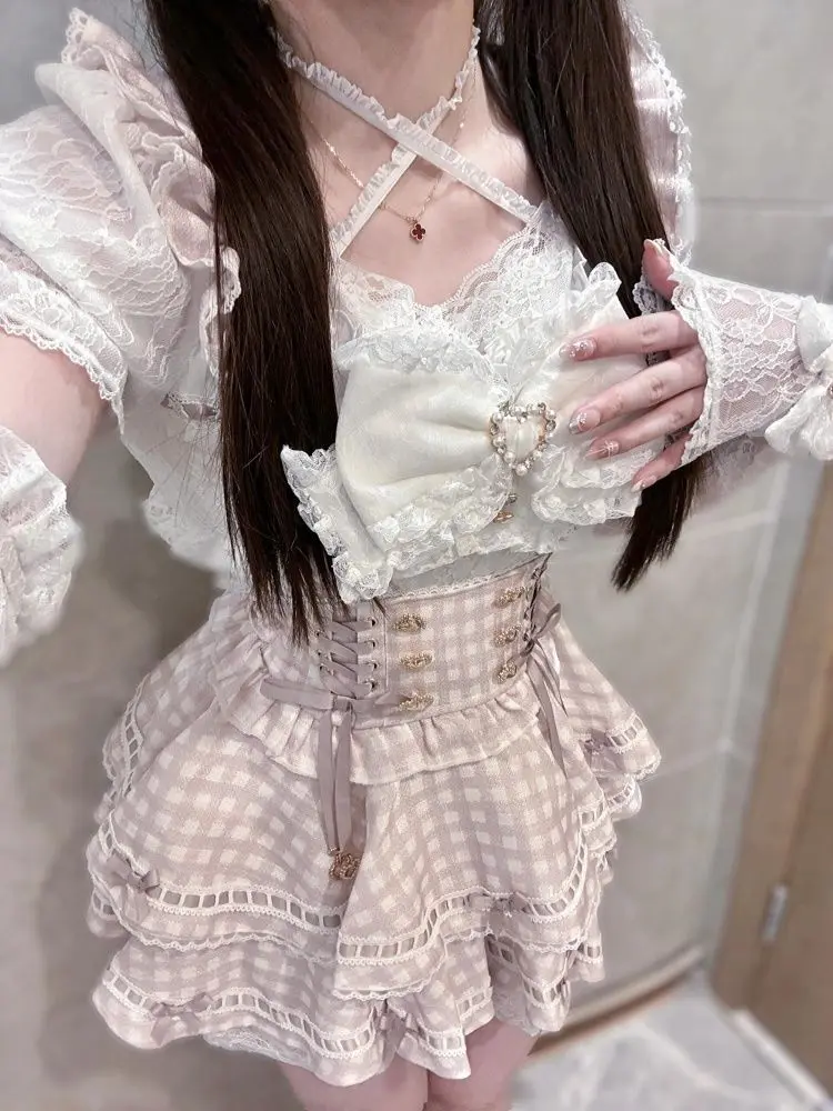Vintage Fashion Japan - Sommer Japanische Gothic Y2k Lolita Bogen