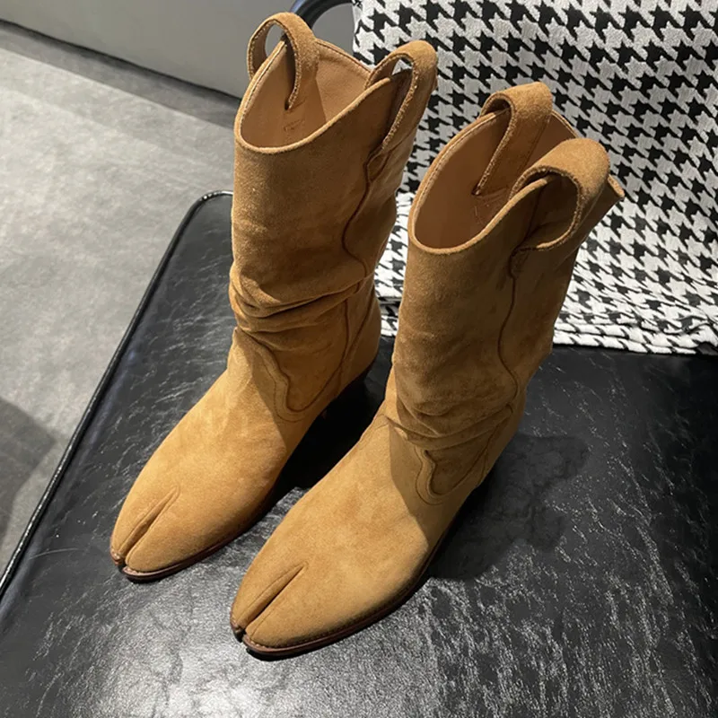 Vintage Fashion Designer - Mode Vintage Stiefel Split Toes Koreanische