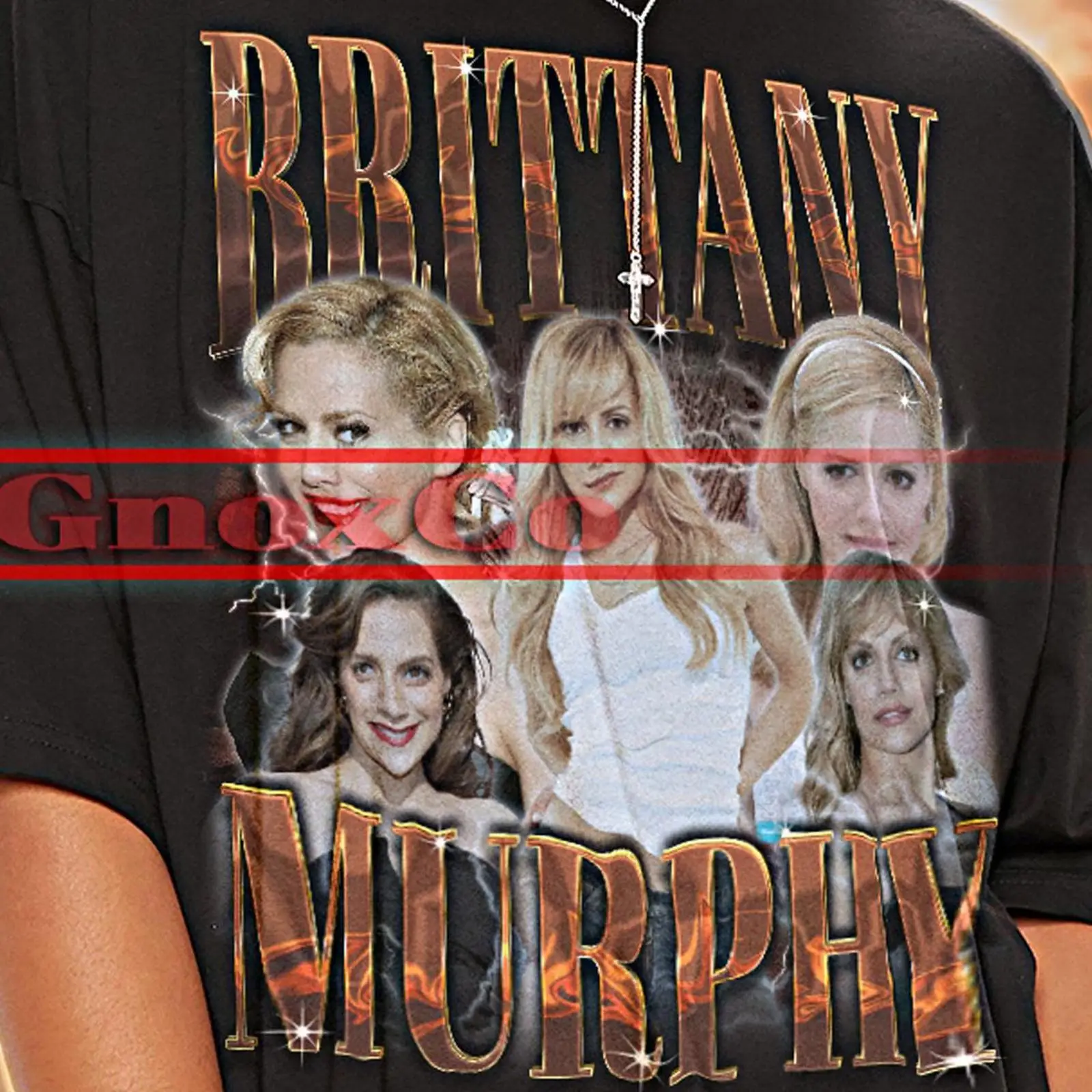 Vintage Fashion Collage - Brittany Murphy Retro 90er-Jahre-T-Shirt, Vintage-Collage, Fan-Merchandise,