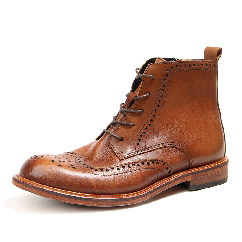 Vintage Fashion In 2025 - Vintage Herren-Knöchel-Chelsea-Stiefel, luxuriöses echtes Leder, 2025,