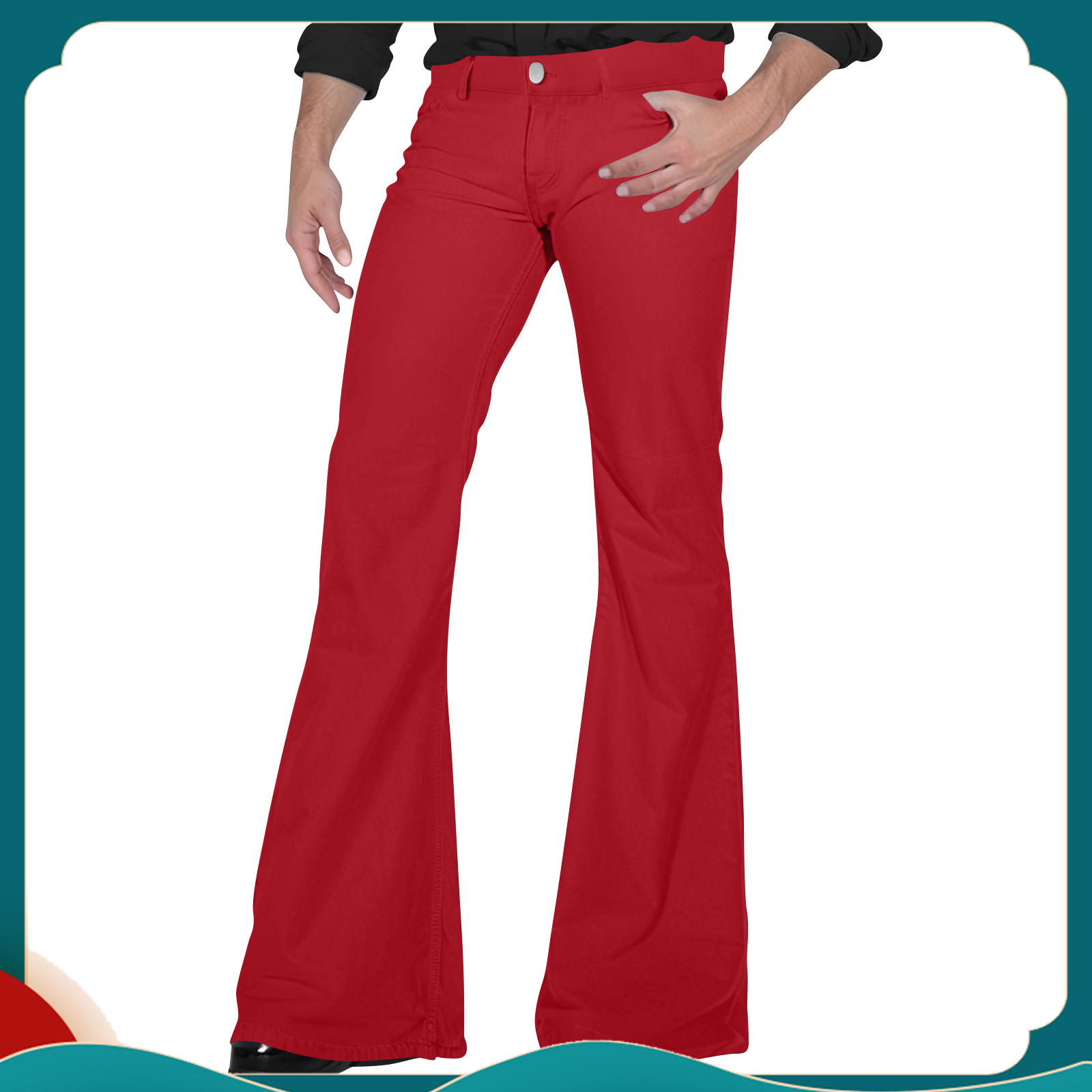 Retro Track Pant - Retro-Schlaghose für Herren, stilvolle Vintage-Hose für
