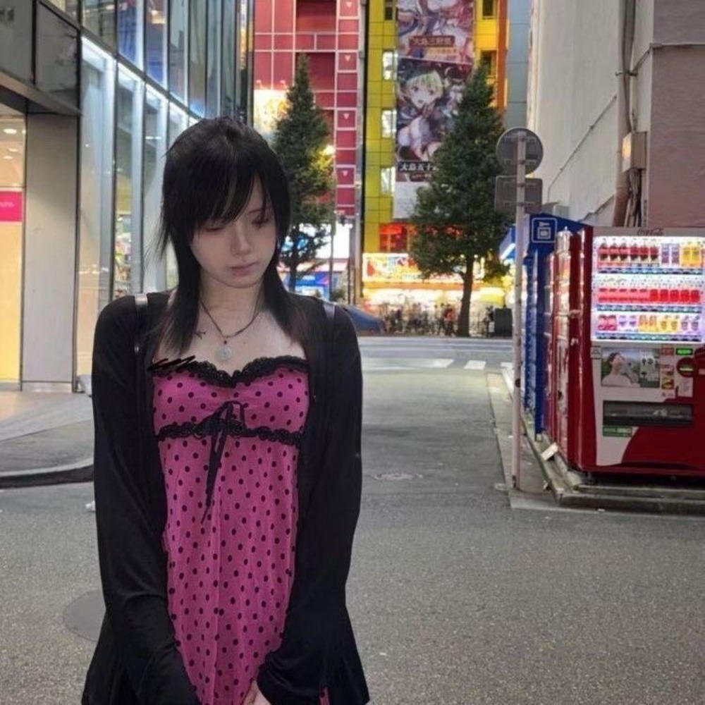 Vintage Fashion Japan - Japanisches Süßes 2-teiliges Set für Damen: