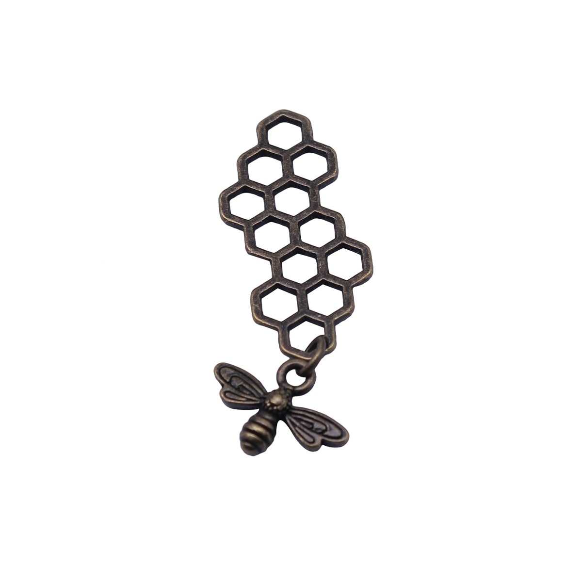 Vintage Fashion Nova - Bienenkönigin-Anhänger Insekten-Charm für Honiggarten DIY Schmuckzubehör