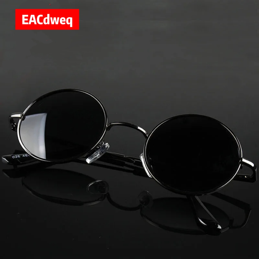 Vintage Fashion Designer - Retro Vintage Runde Sonnenbrille für Herren