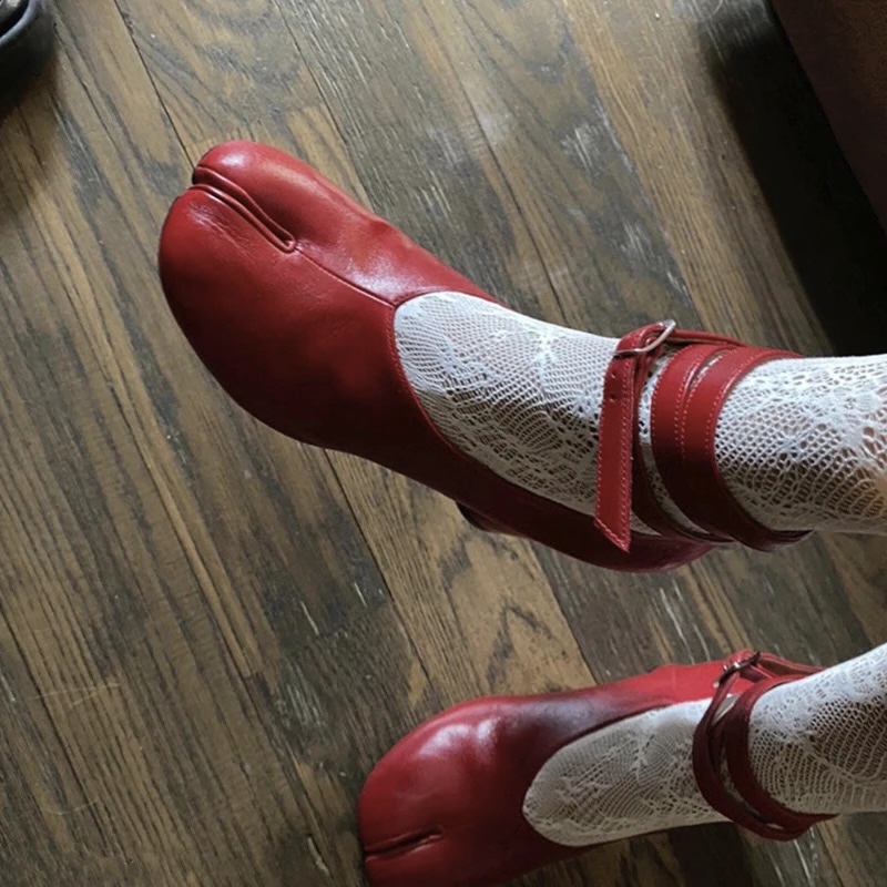 Vintage Fashion Designer - 2026 Vintage Frühjahrsmode Split-Toe Damen Pumps