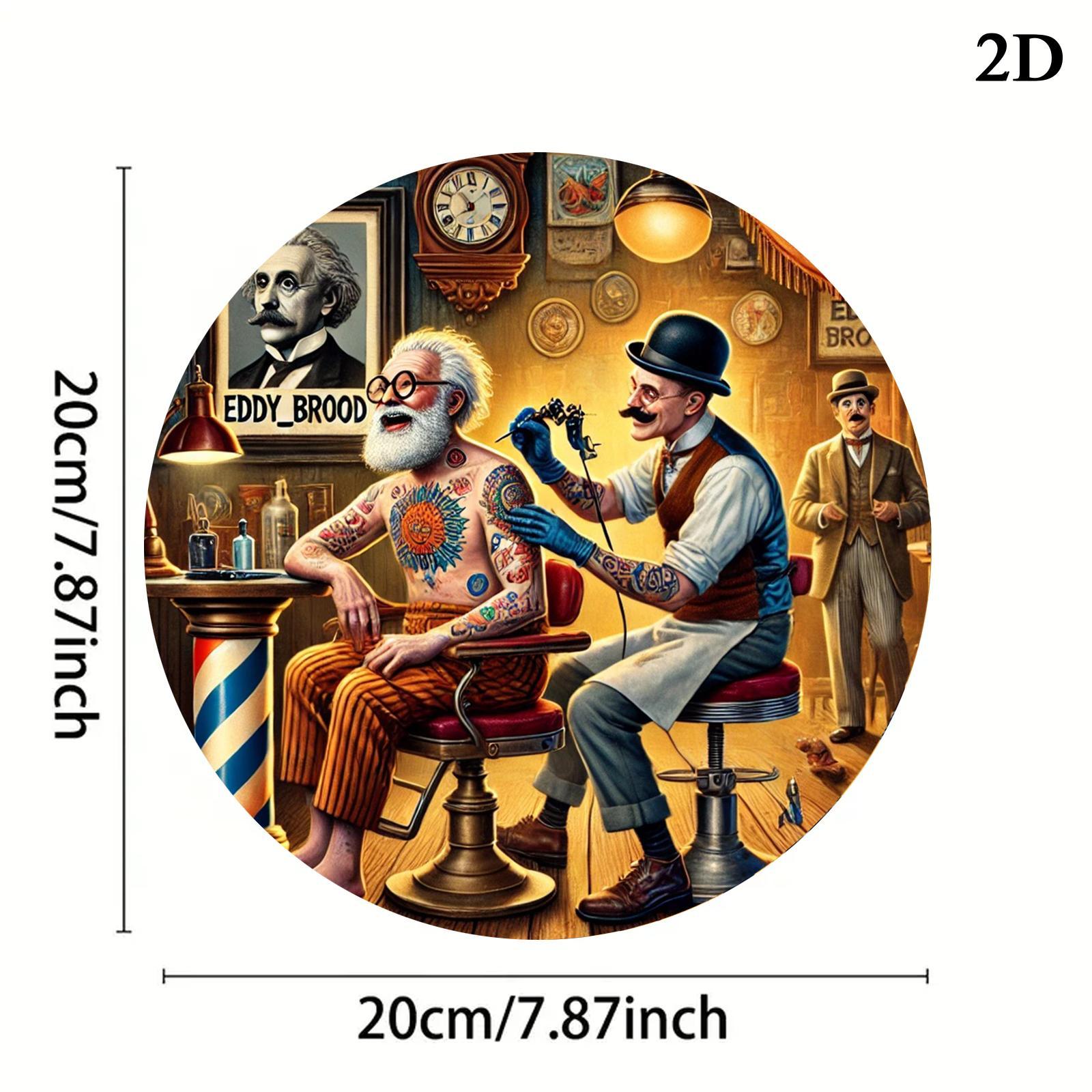 Vintage Tattoo Barber Shop Ill – Vintage Fashion Illustration Bewertung und Preis