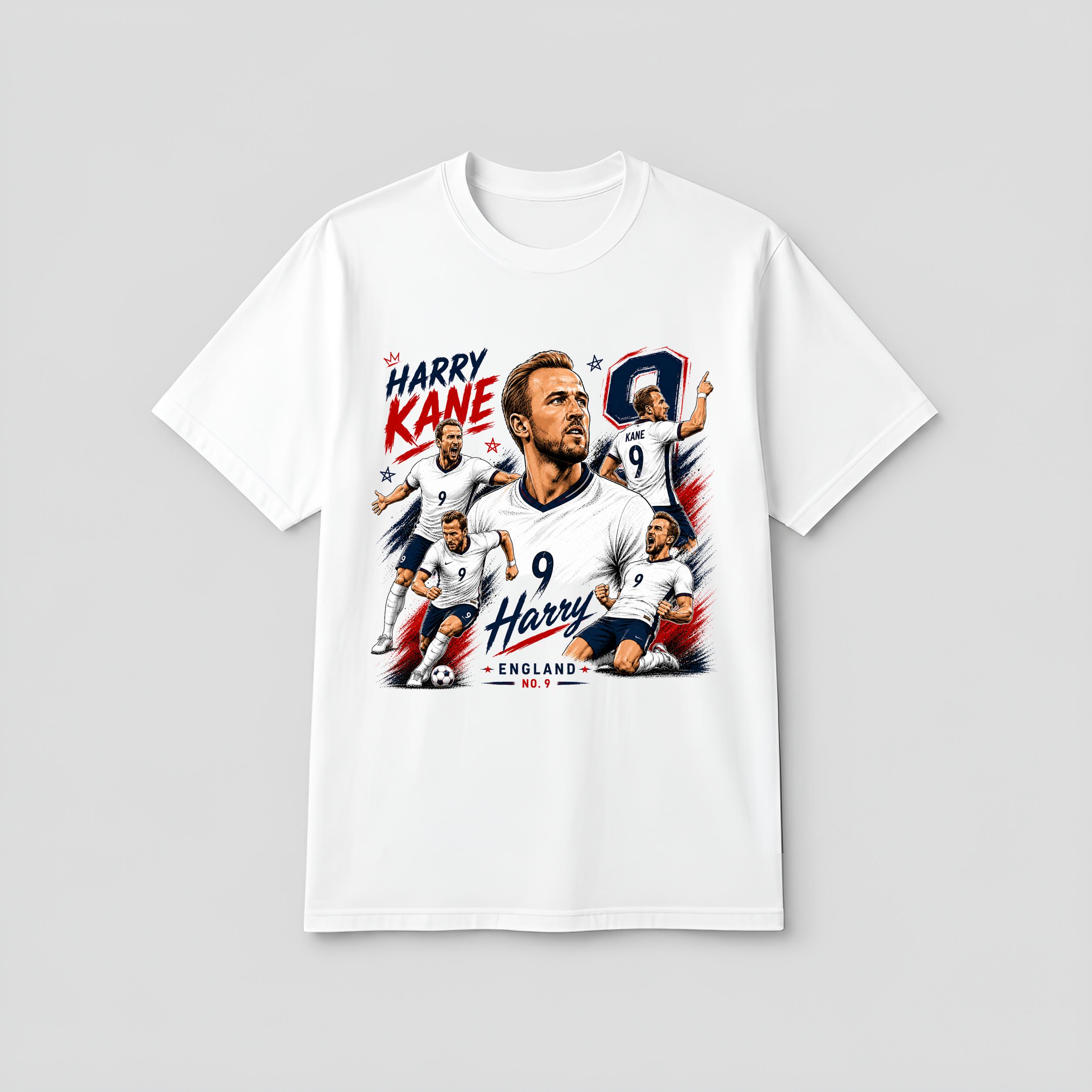 Harry Kane England Nr. 9 Vinta – Vintage Fashion Collage Bewertung und Preis