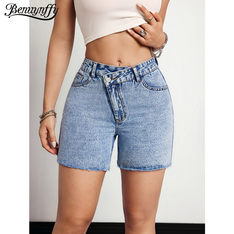 Benuynffy Asymmetrische Taille – Vintage Fashion Jeans Bewertung und Preis