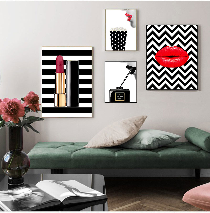 Poster Drucke Vintage Leinwand – Vintage Fashion Illustration Bewertung und Preis