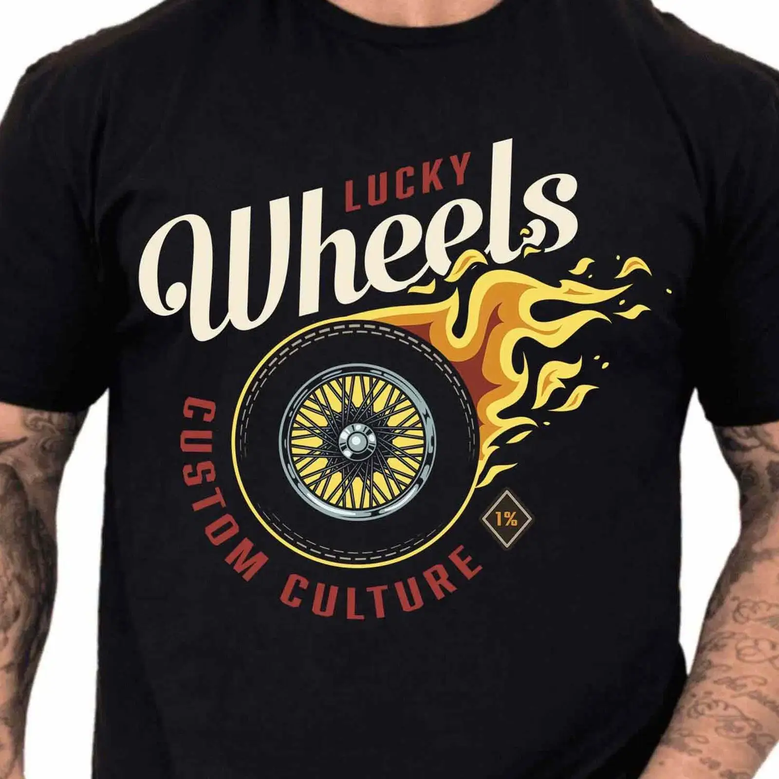 Lucky Wheels Custom T-Shirt Fl – Vintage Fashion Wheel Bewertung und Preis