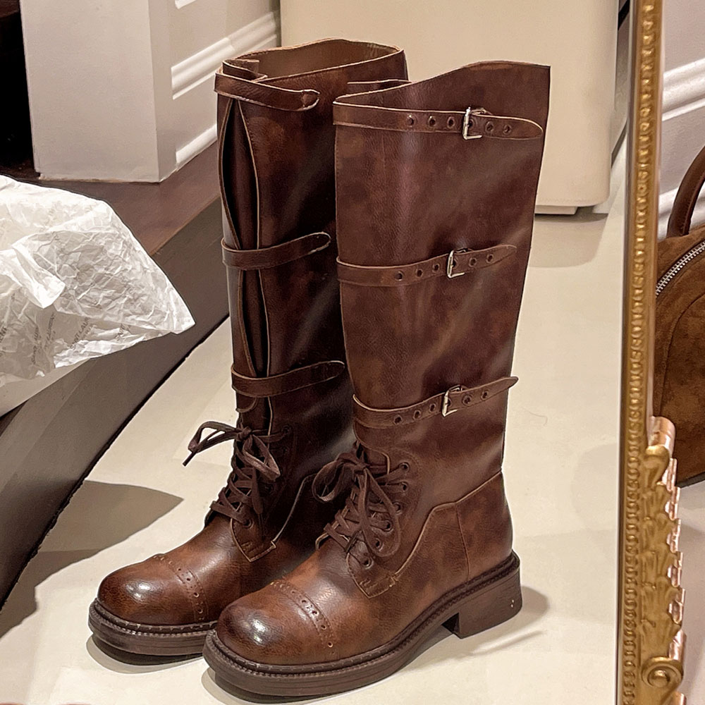 Frauen Kniehohe Stiefel Vintag – Vintage Fashion Designer Bewertung und Preis