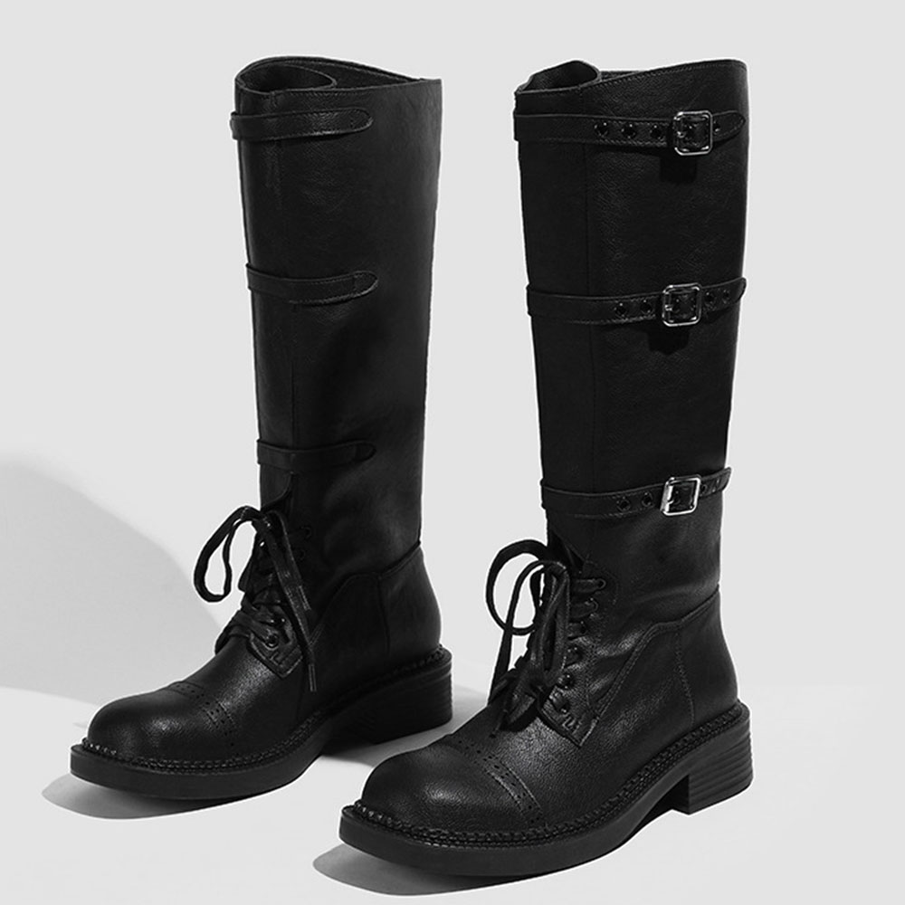 Frauen Kniehohe Stiefel Vintag – Vintage Fashion Designer Bewertung und Preis