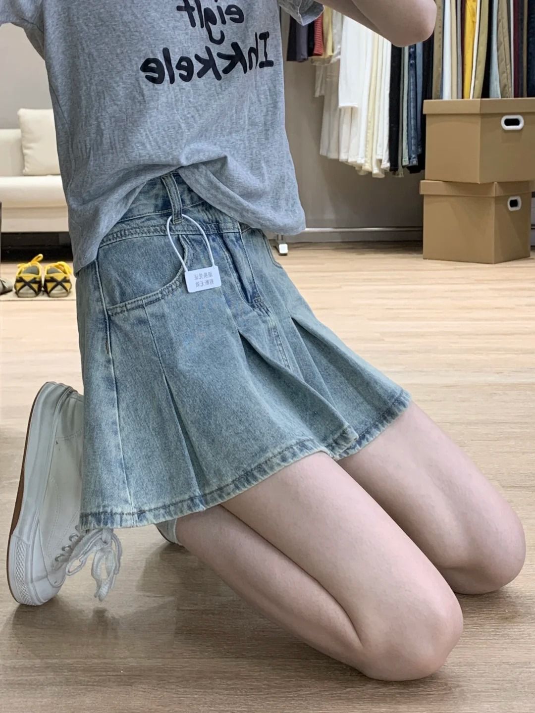 Damen High-Waist Denim Faltenr – Vintage Fashion Jeans Bewertung und Preis