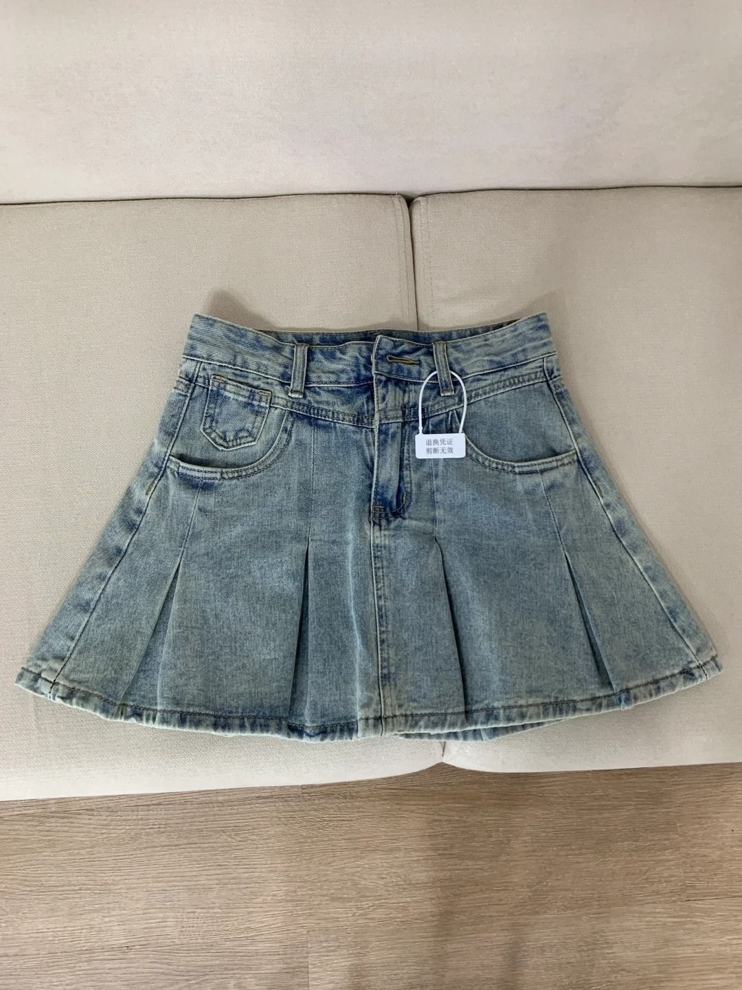 Damen High-Waist Denim Faltenr – Vintage Fashion Jeans Bewertung und Preis