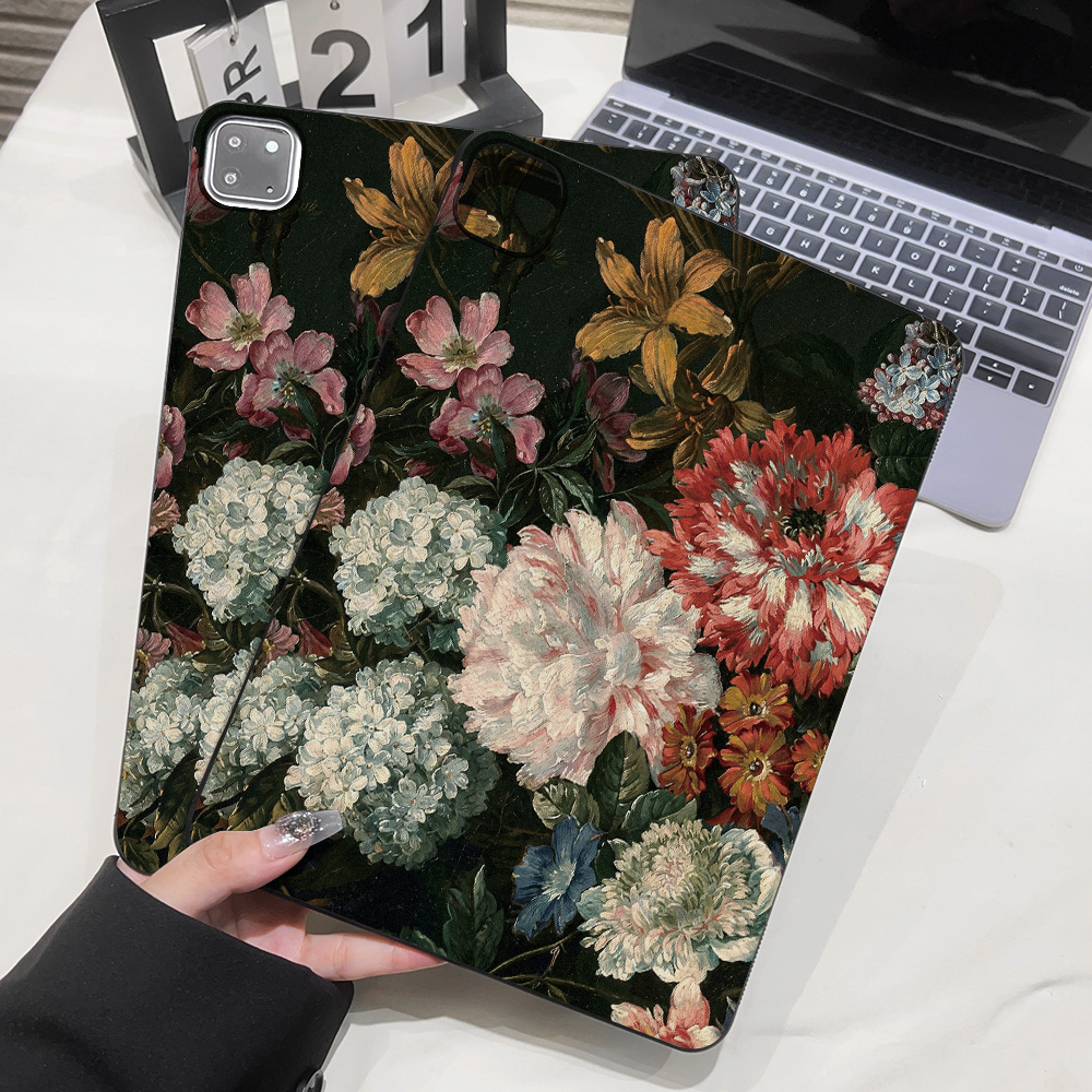 Vintage-Ölgemälde mit Blumen T – Vintage Fashion Illustration Bewertung und Preis