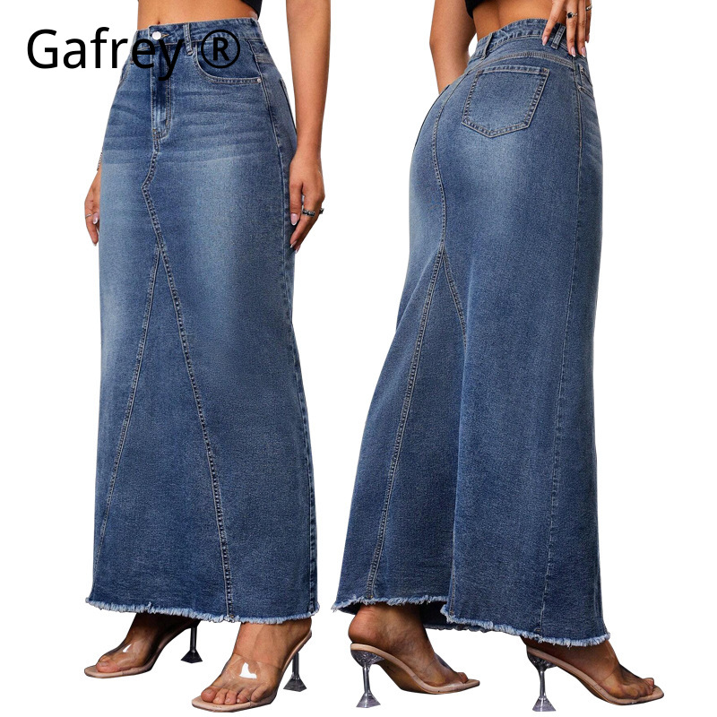 Damen Jeansrock in Midi-Länge  – Vintage Fashion Jeans Bewertung und Preis