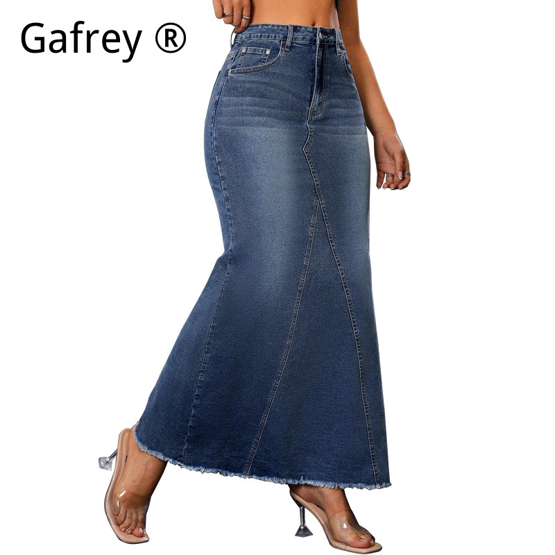 Damen Jeansrock in Midi-Länge  – Vintage Fashion Jeans Bewertung und Preis