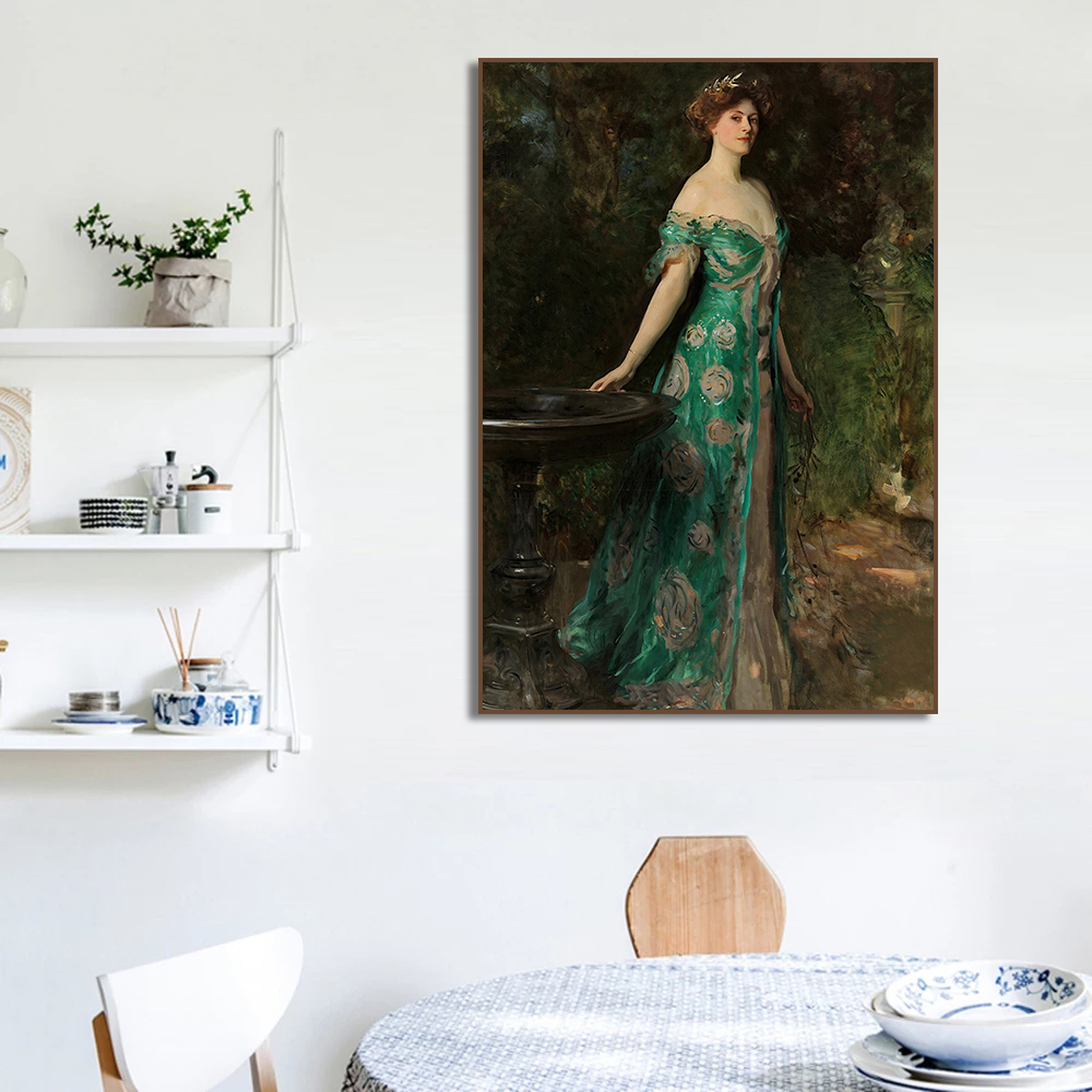 Renaissance Frauenporträt Post – Vintage Fashion Illustration Bewertung und Preis
