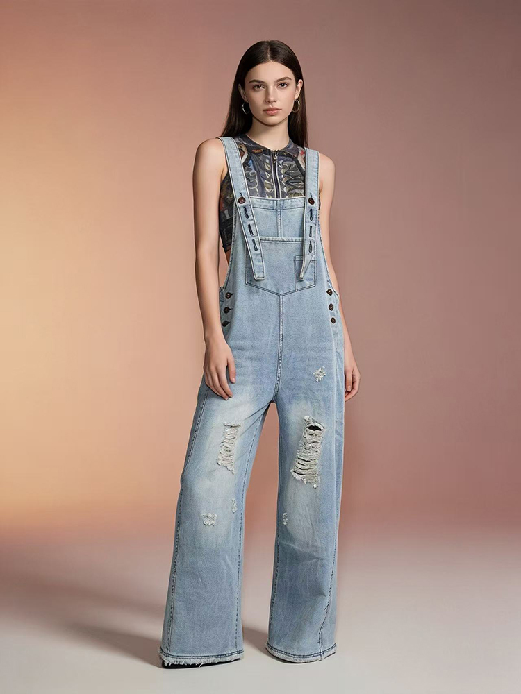 Modische Retro-Jeans-Latzhose  – Vintage Fashion Jeans Bewertung und Preis
