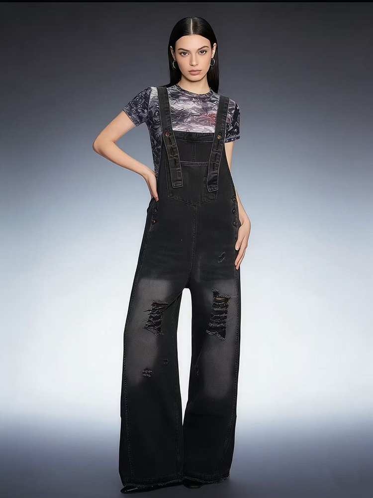 Modische Retro-Jeans-Latzhose  – Vintage Fashion Jeans Bewertung und Preis