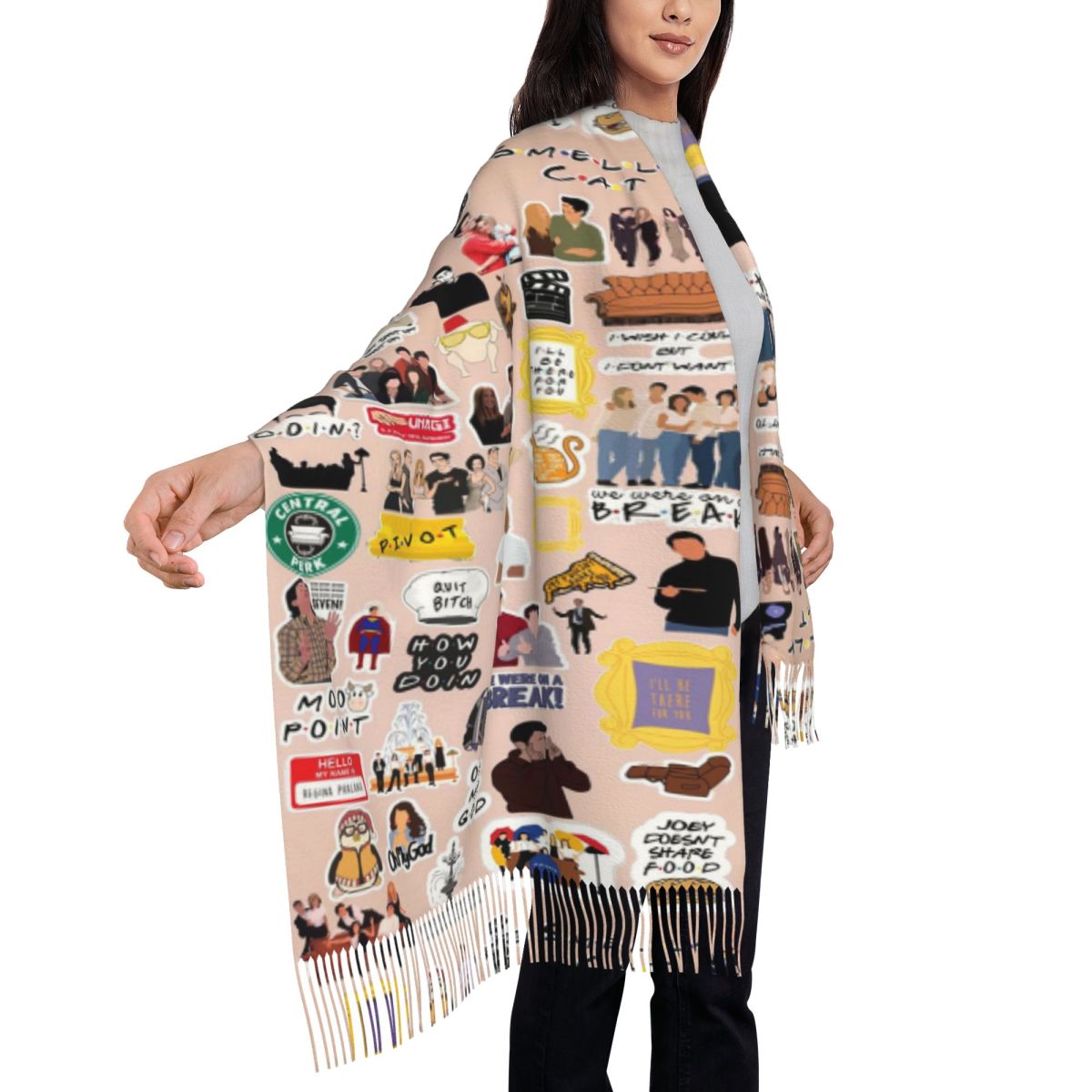 Vintage Friends TV Show Symbol – Vintage Fashion Collage Bewertung und Preis
