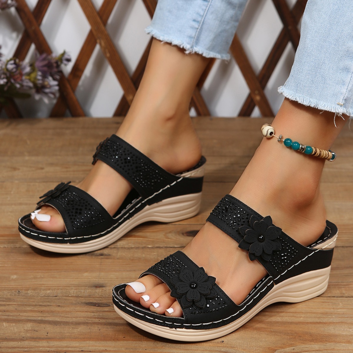 Neue Modische Sommer-Keilsanda – Vintage Fashion Female Bewertung und Preis