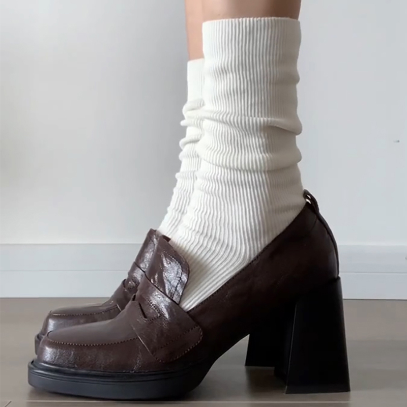 College-Stil Damen-Loafer-Schu – Vintage Fashion Female Bewertung und Preis