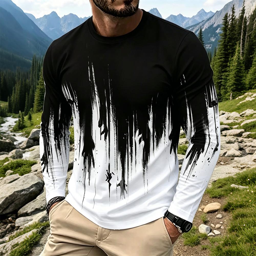 Herren Gradient Ink Splash Lan – Vintage Fashion Prints Bewertung und Preis