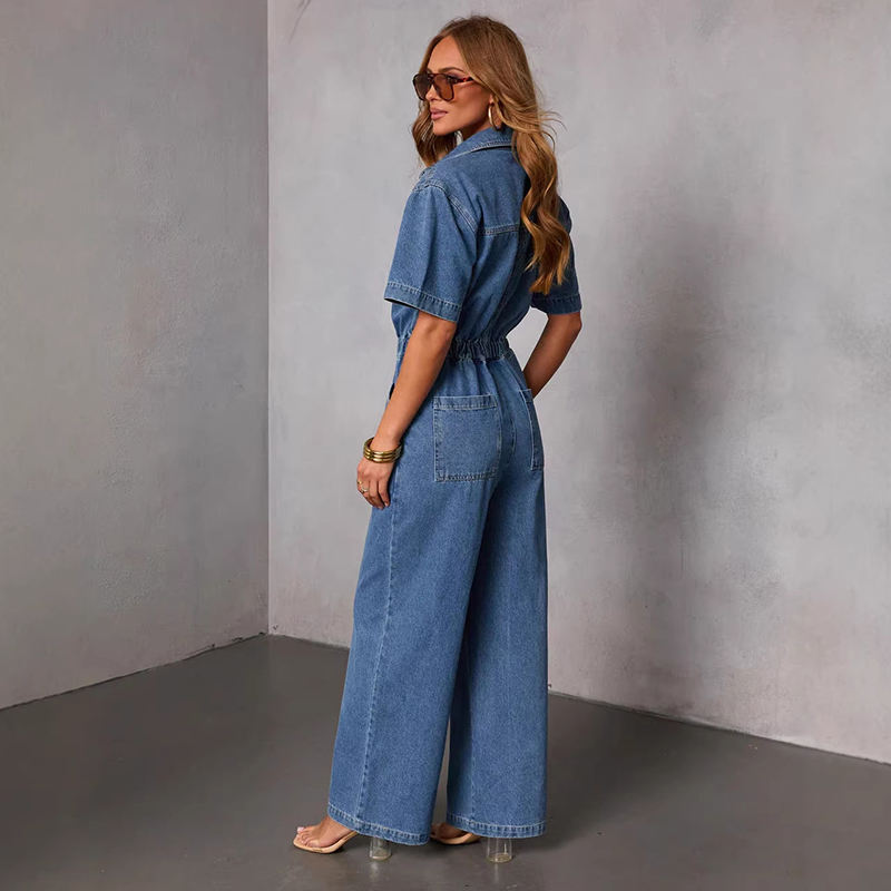 Retro-Mode Kurzarm-Denim-Jumps – Vintage Fashion Jeans Bewertung und Preis